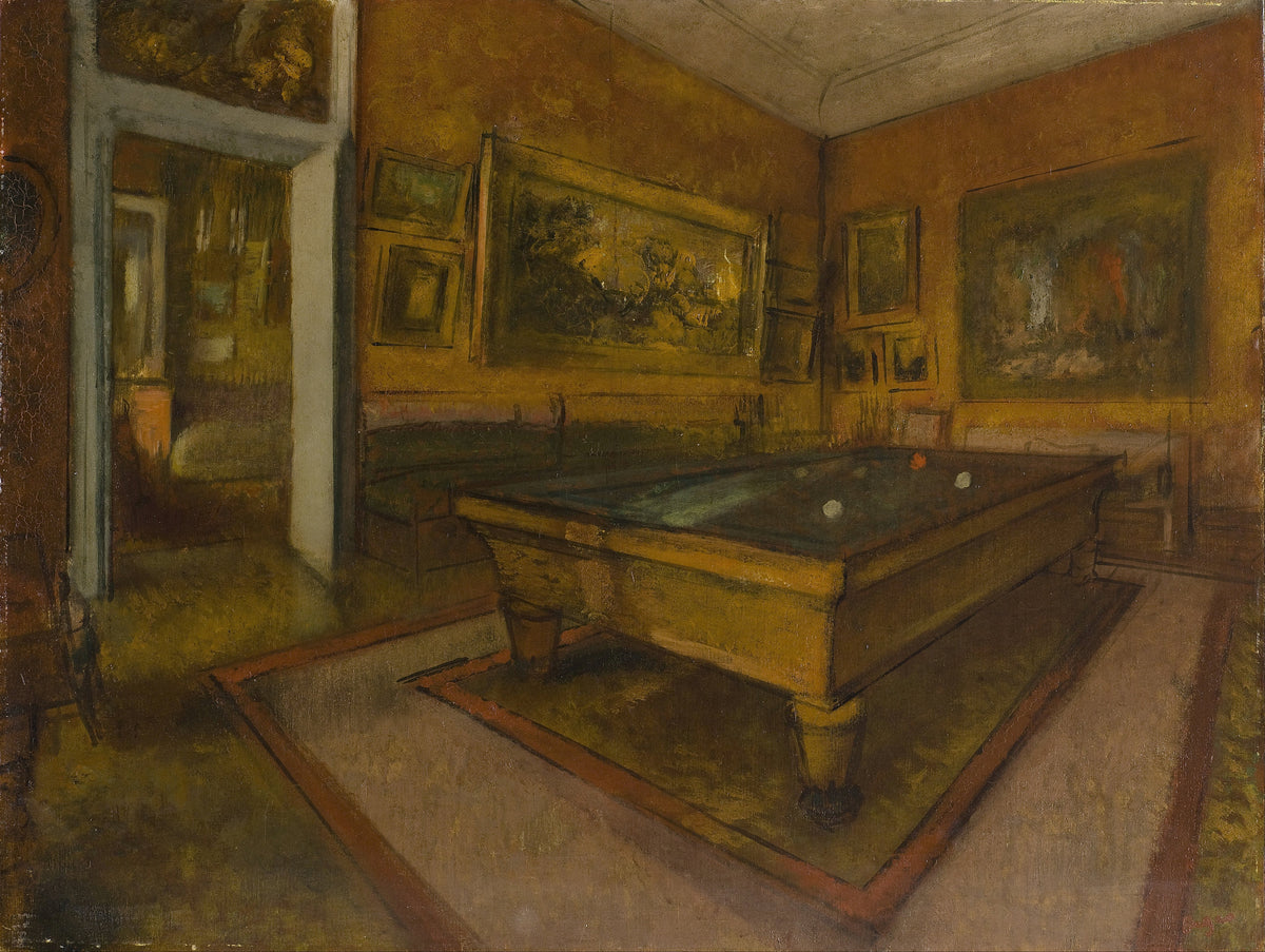 Edgar Degas — Billiard Room at Ménil-Hubert | Fine Art Print