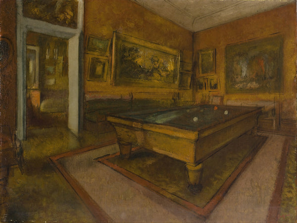 Edgar Degas — Billiard Room at Ménil-Hubert | Fine Art Print