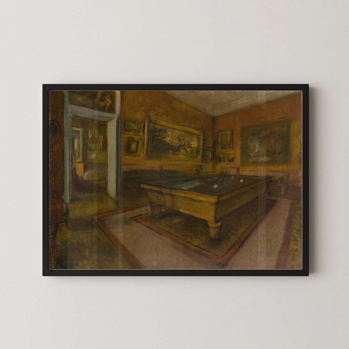 Edgar Degas — Billiard Room at Ménil-Hubert | Fine Art Print