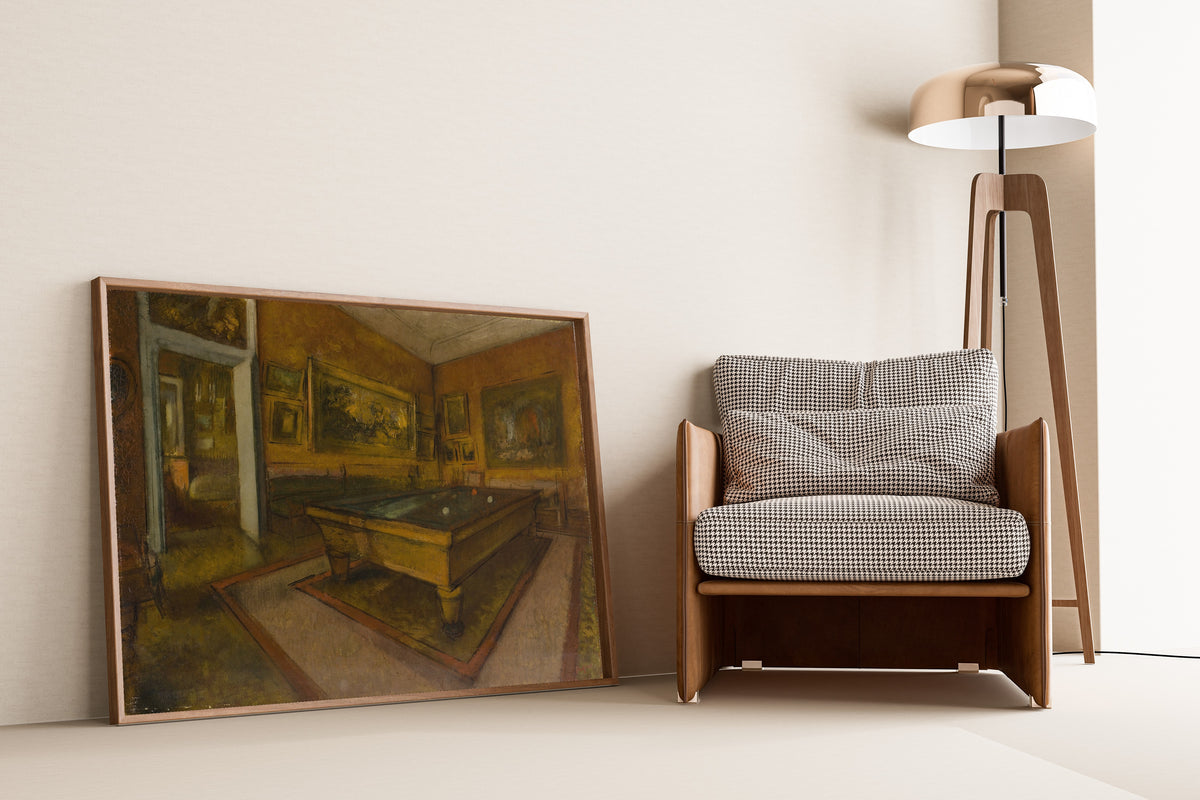 Edgar Degas — Billiard Room at Ménil-Hubert | Fine Art Print