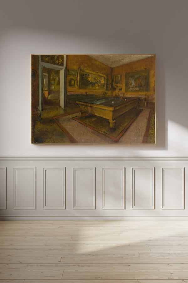 Edgar Degas — Billiard Room at Ménil-Hubert | Fine Art Print