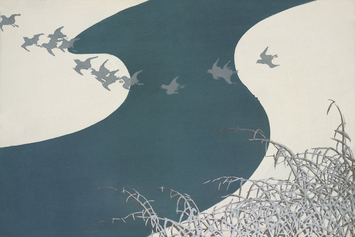 Kamisaka Sekka — Birds, from Momoyogusa | Japanese Bird & Flower Woodblock Print