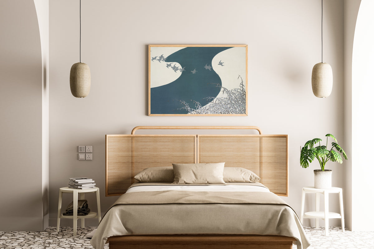 Kamisaka Sekka — Birds, from Momoyogusa | Japanese Bird & Flower Woodblock Print