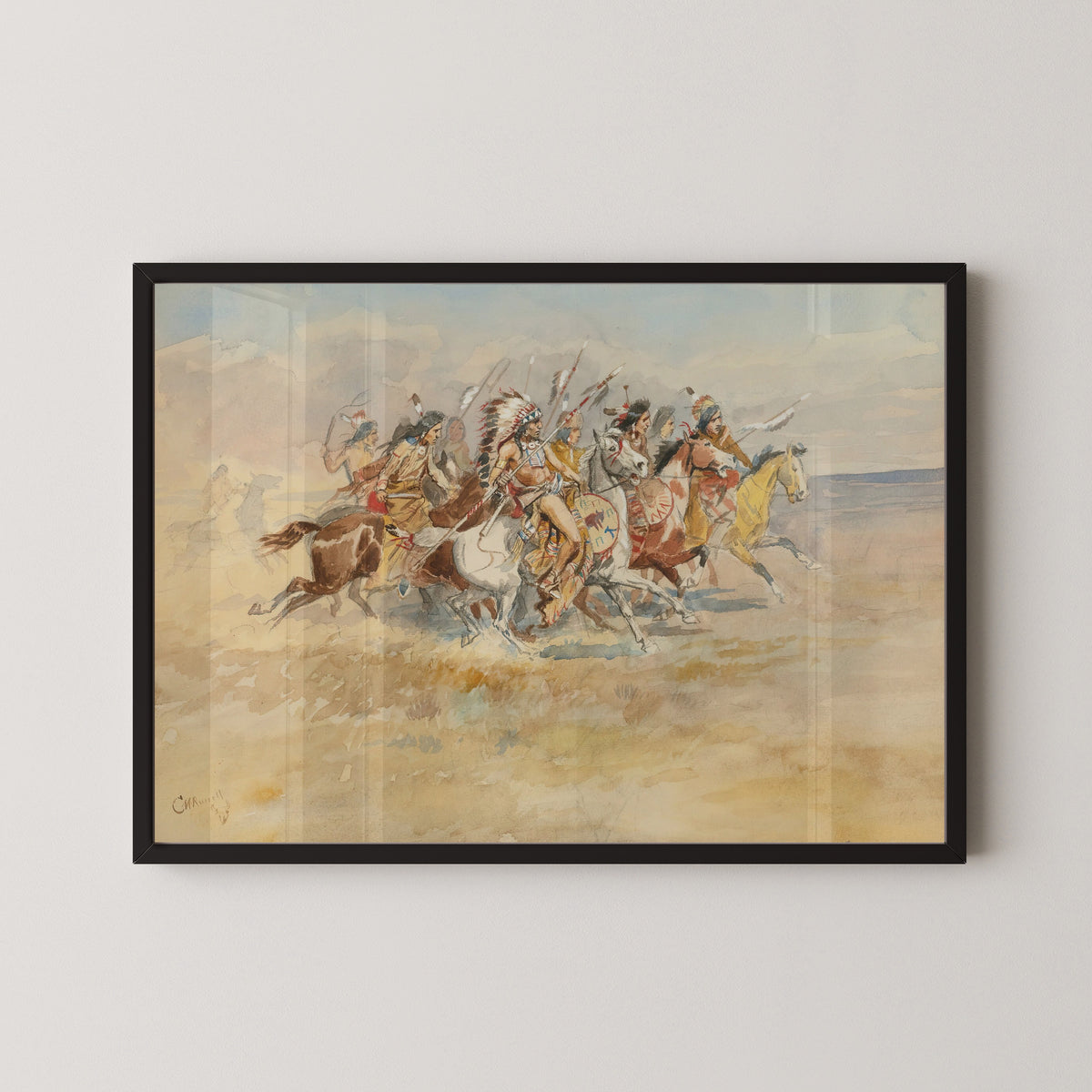 Charles M. Russell — Blackfeet War Party | Western Art Print