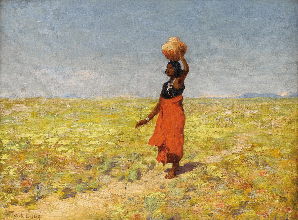 William Robinson Leigh — Blind Hopi Girl Returning from a Desert Watering Hole | Western Art Print