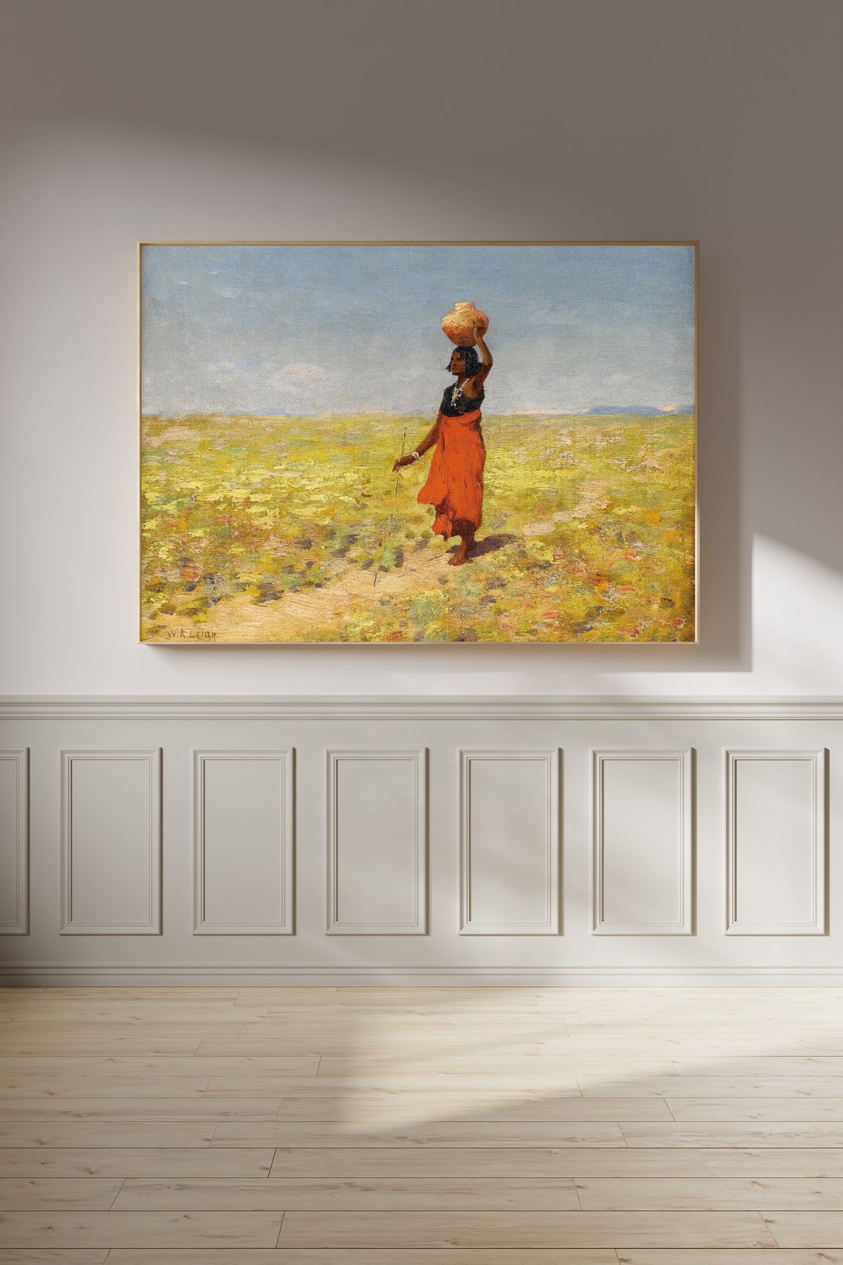 William Robinson Leigh — Blind Hopi Girl Returning from a Desert Watering Hole | Western Art Print