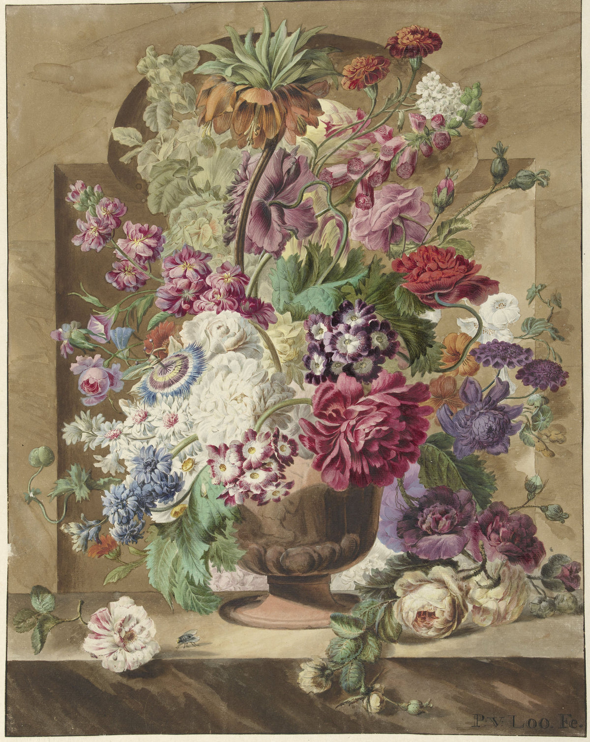 Pieter van Loo — Bloemstuk | Fine Art Print