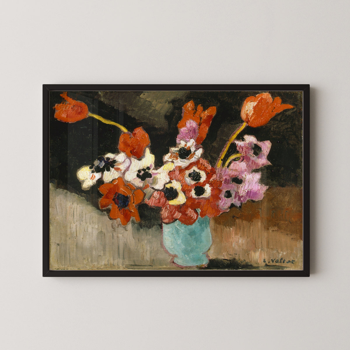 Louis Valtat — Blue Vase, Anemones | Fauvist Fine Art Print