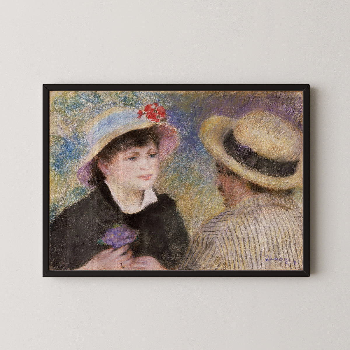 Pierre-Auguste Renoir — Boating Couple (said to be Aline Charigot and Renoir) | Fine Art Print