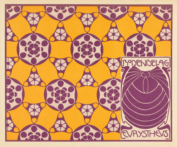 Koloman Moser — Bodenbelag Eurystheus (Eurystheus Floor Covering) | Pattern Design Print
