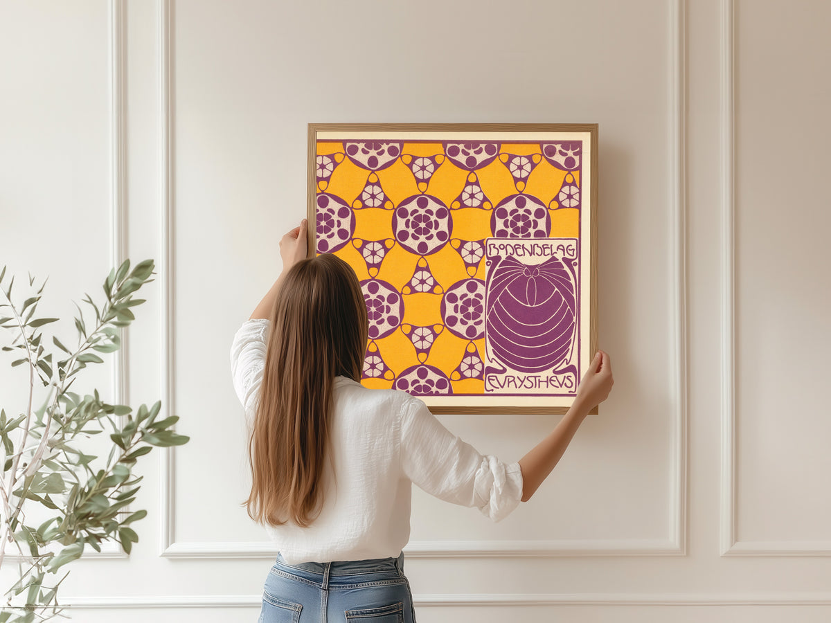 Koloman Moser — Bodenbelag Eurystheus (Eurystheus Floor Covering) | Pattern Design Print