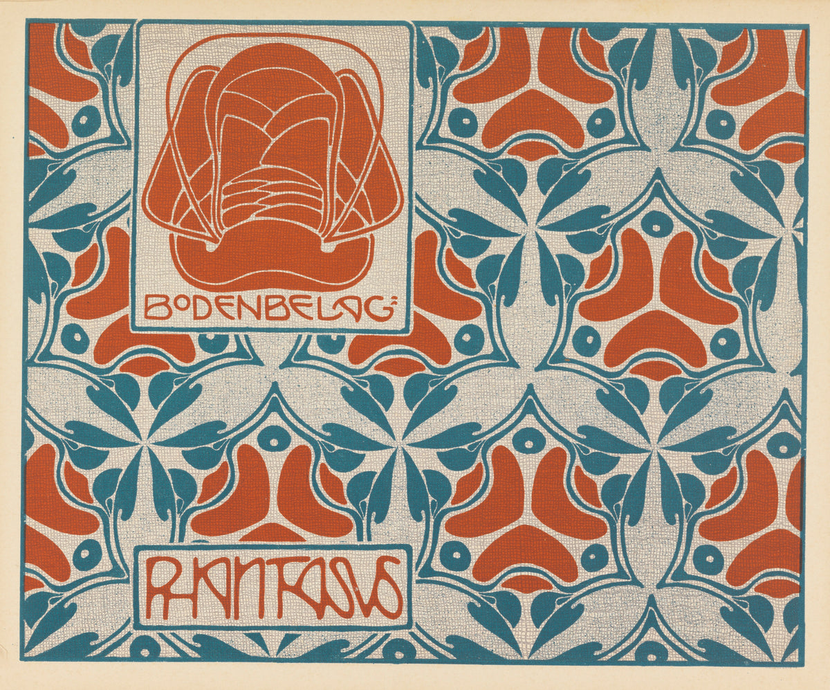 Koloman Moser — Bodenbelag Phantasus (Phantasus Floor Covering) | Pattern Design Print