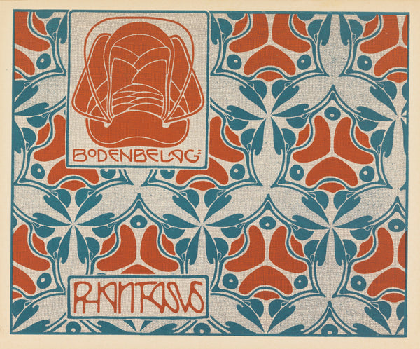 Koloman Moser — Bodenbelag Phantasus (Phantasus Floor Covering) | Pattern Design Print