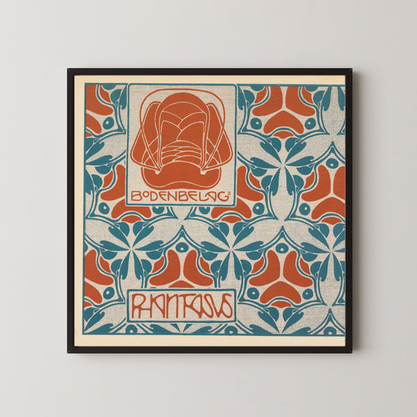 Koloman Moser — Bodenbelag Phantasus (Phantasus Floor Covering) | Pattern Design Print