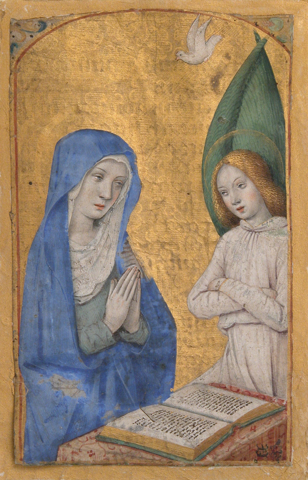 Jean Bourdichon — Book of Hours: The Annunciation | Illuminated Manuscript Print
