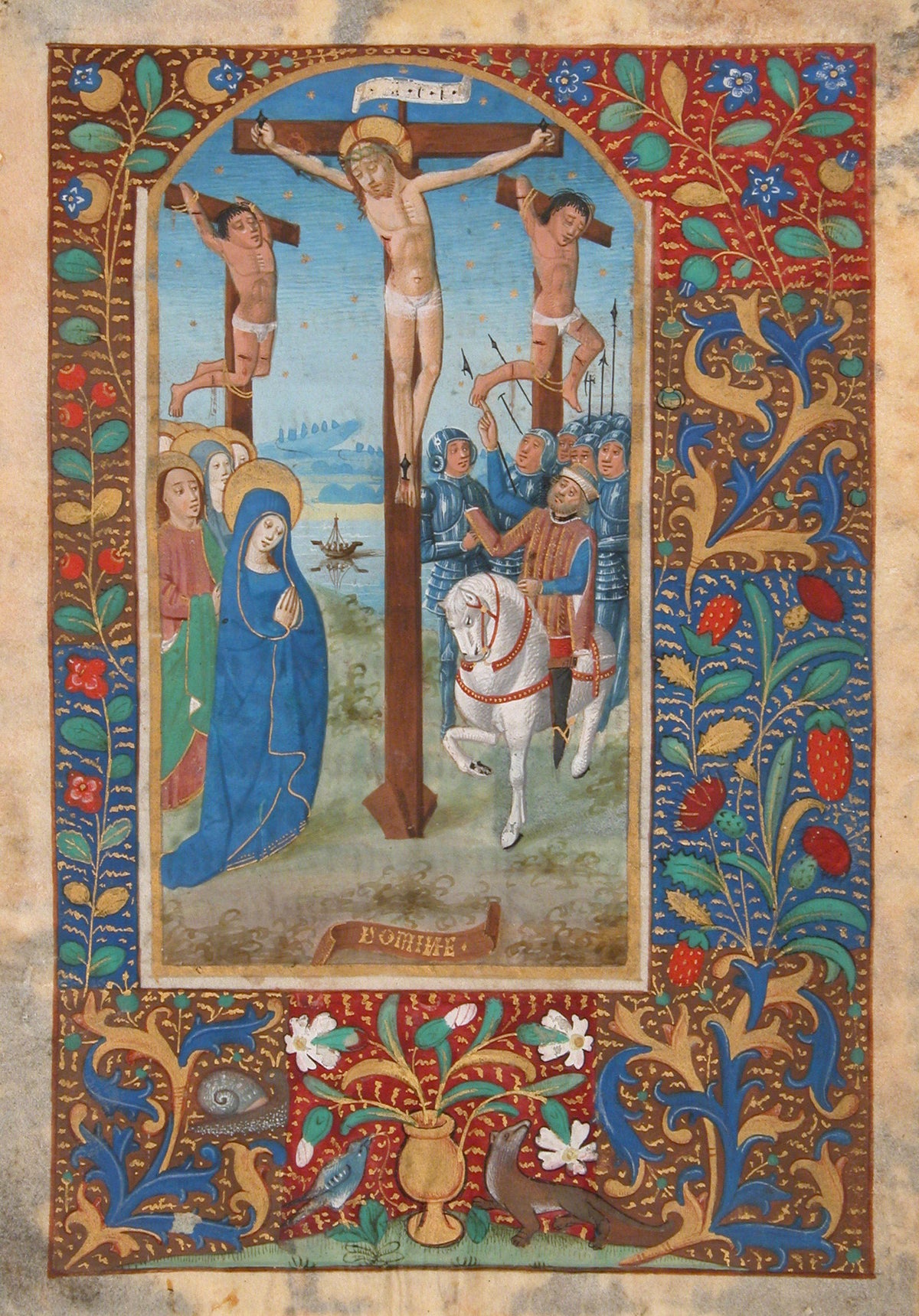 Book of Hours: The Crucifixion | Illuminated Manuscript Print