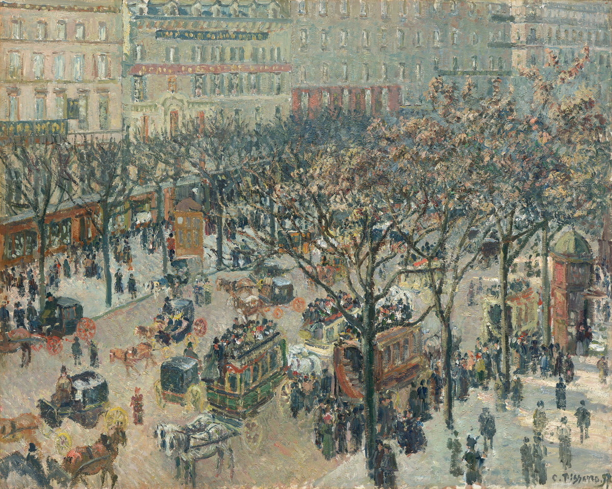Camille Pissarro — Boulevard des Italiens, Morning, Sunlight | Fine Art Print