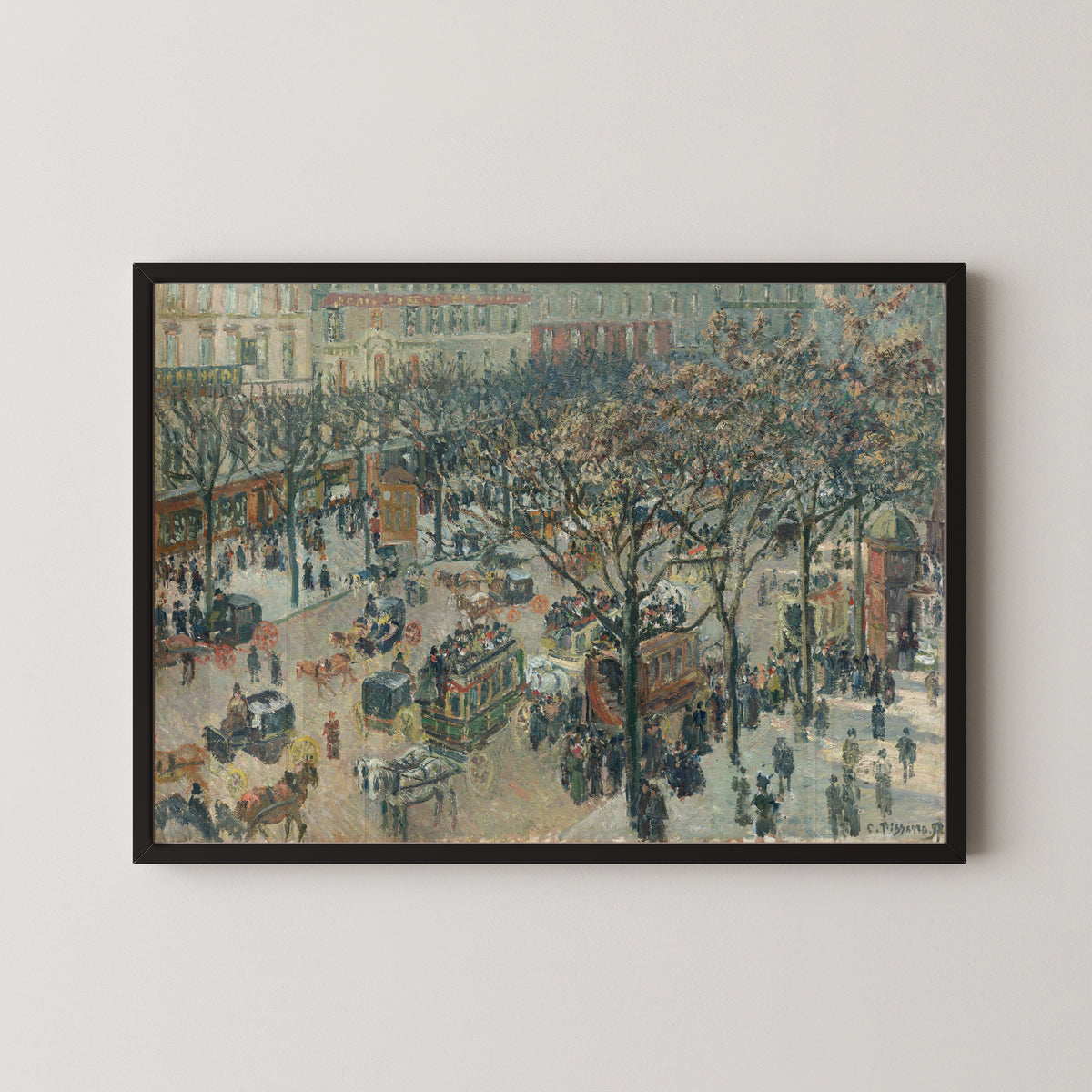 Camille Pissarro — Boulevard des Italiens, Morning, Sunlight | Fine Art Print