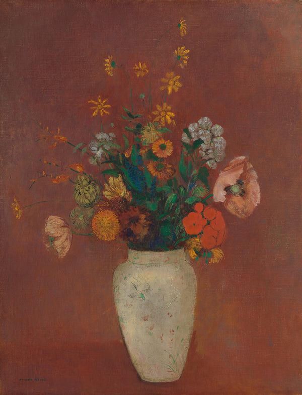 Odilon Redon — Bouquet in a Chinese Vase | Symbolist Art Print
