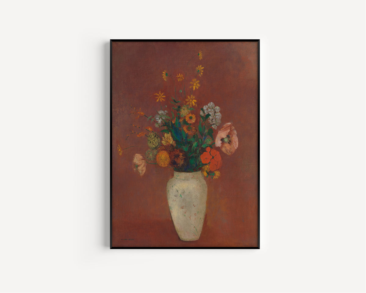 Odilon Redon — Bouquet in a Chinese Vase | Symbolist Art Print