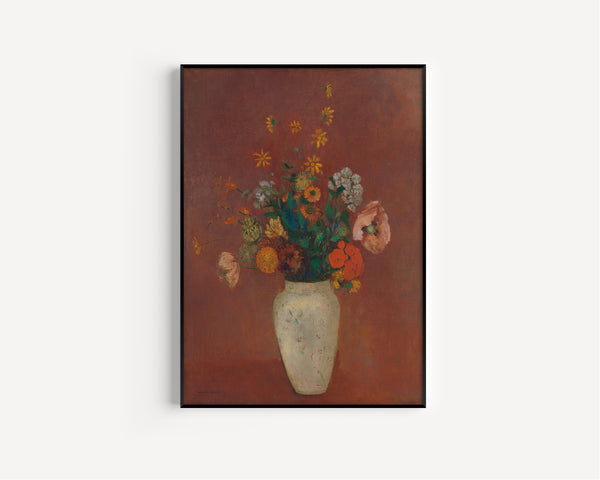 Odilon Redon — Bouquet in a Chinese Vase | Symbolist Art Print