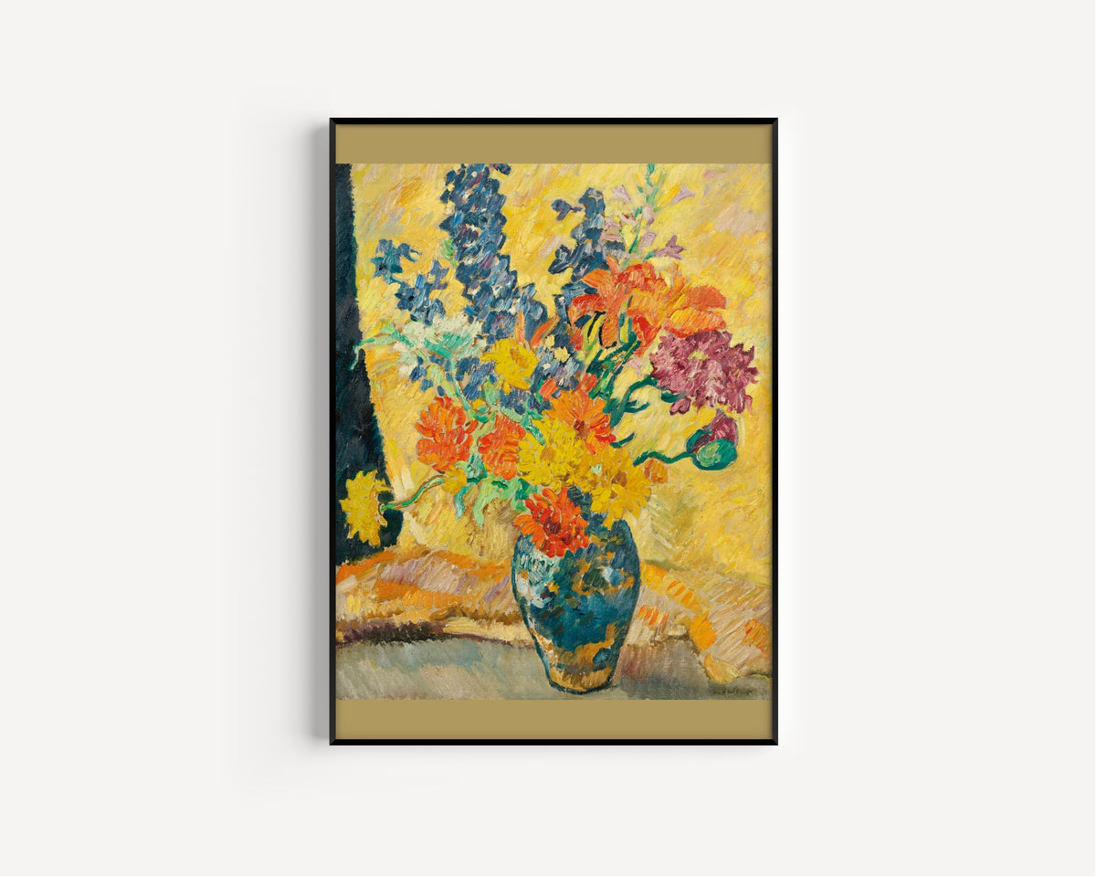 Louis Valtat — Bouquet of Pavots, Zinnias and Gueules de Loup | Fauvist Fine Art Print