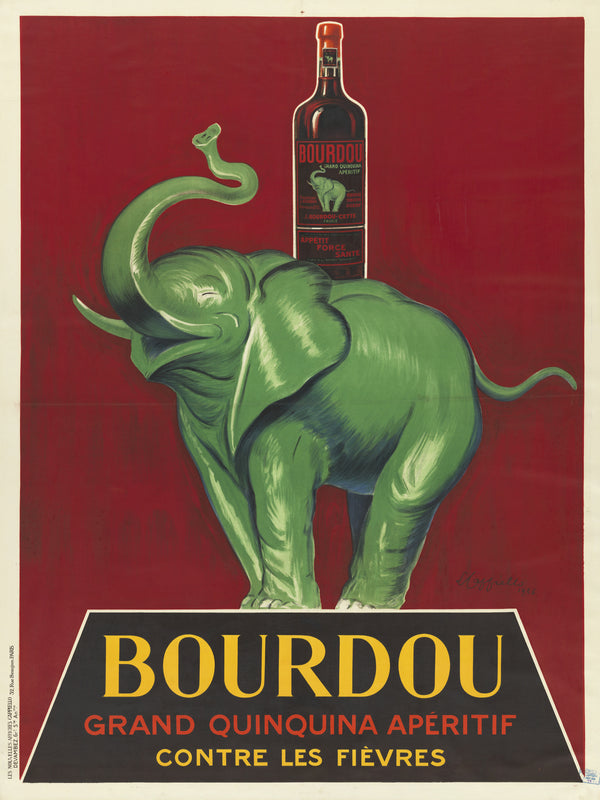 Leonetto Cappiello — Bourdou grand quinquina apéritif contre les fièvres | Vintage Poster Print