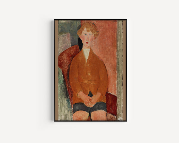 Amedeo Modigliani — Boy in Short Pants | Fine Art Print