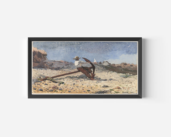 Winslow Homer — Boy with Anchor | Landscape Fine Art Print
