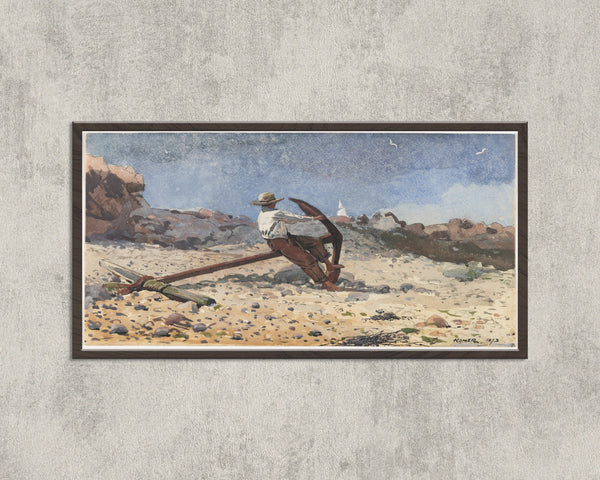 Winslow Homer — Boy with Anchor | Landscape Fine Art Print