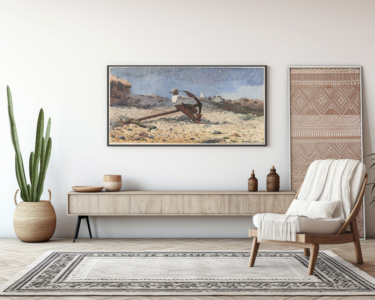 Winslow Homer — Boy with Anchor | Landscape Fine Art Print