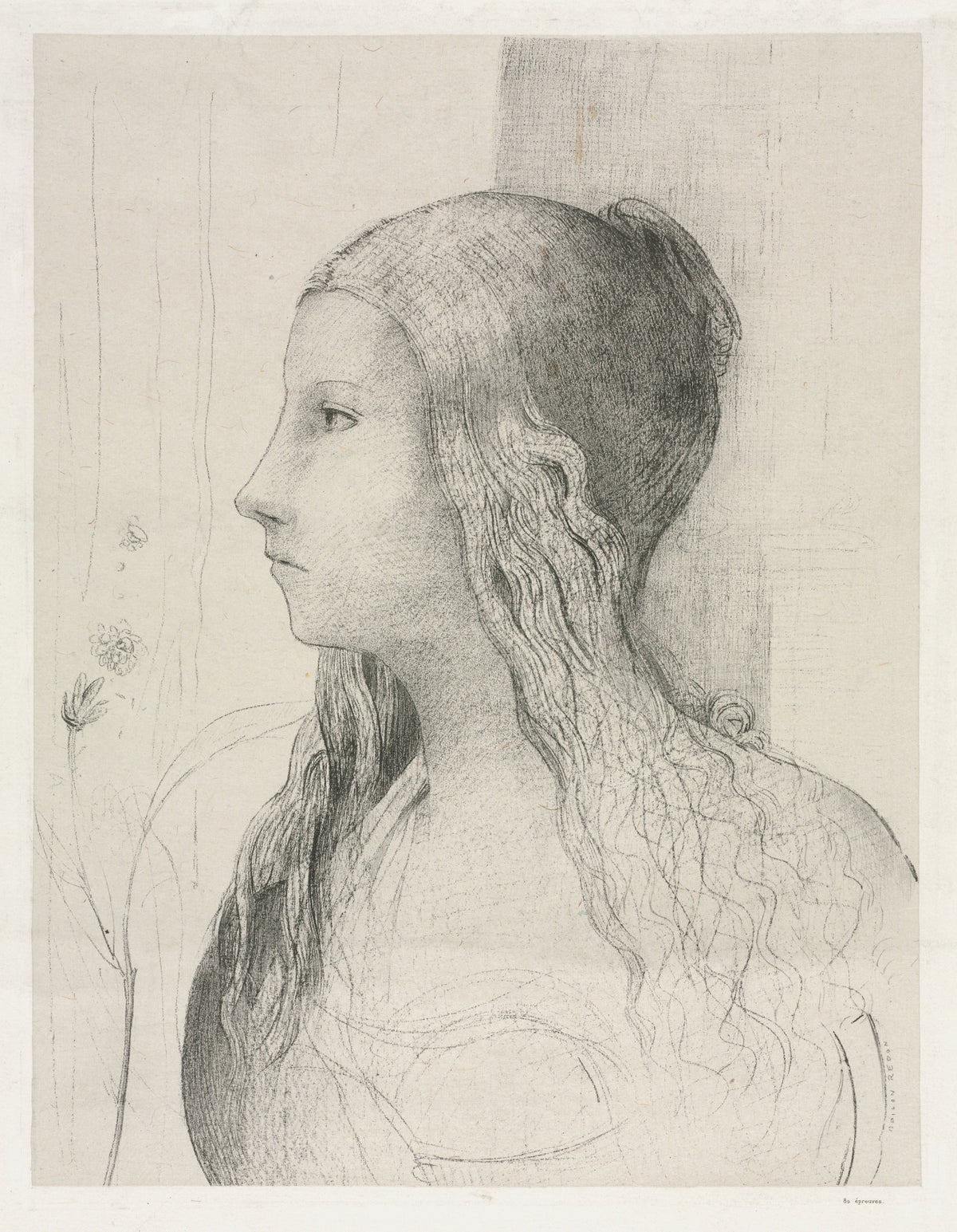 Odilon Redon — Brünnhilde in Twilight of the Gods | Symbolist Art Print