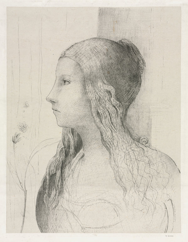 Odilon Redon — Brünnhilde in Twilight of the Gods | Symbolist Art Print
