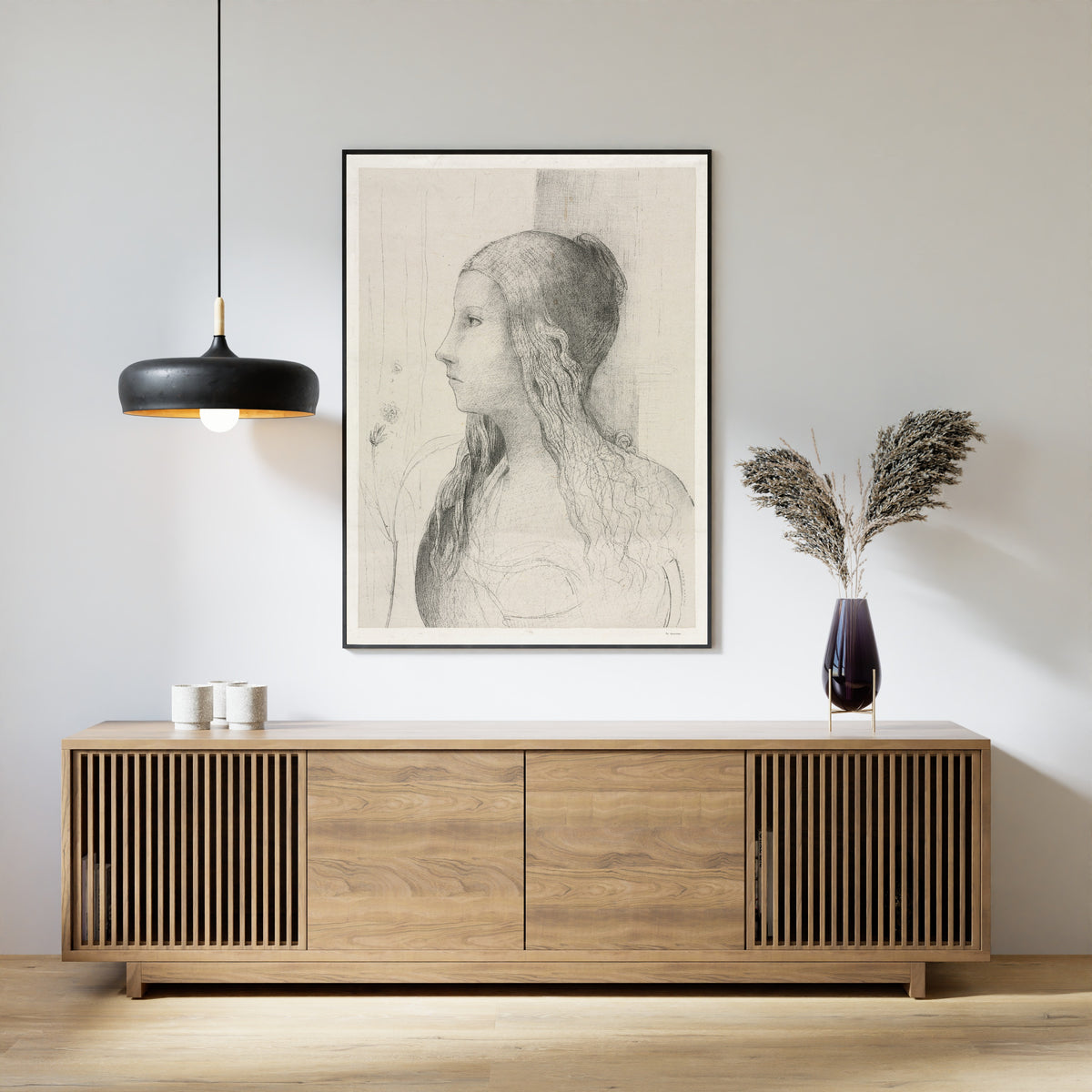 Odilon Redon — Brünnhilde in Twilight of the Gods | Symbolist Art Print