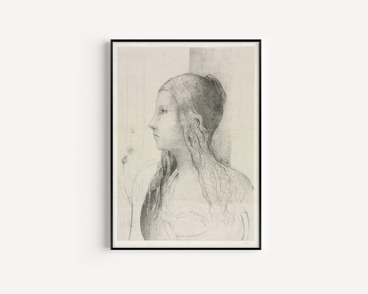 Odilon Redon — Brünnhilde in Twilight of the Gods | Symbolist Art Print