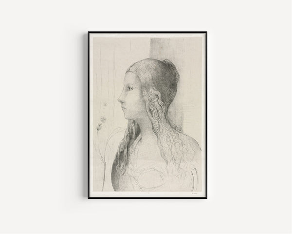Odilon Redon — Brünnhilde in Twilight of the Gods | Symbolist Art Print