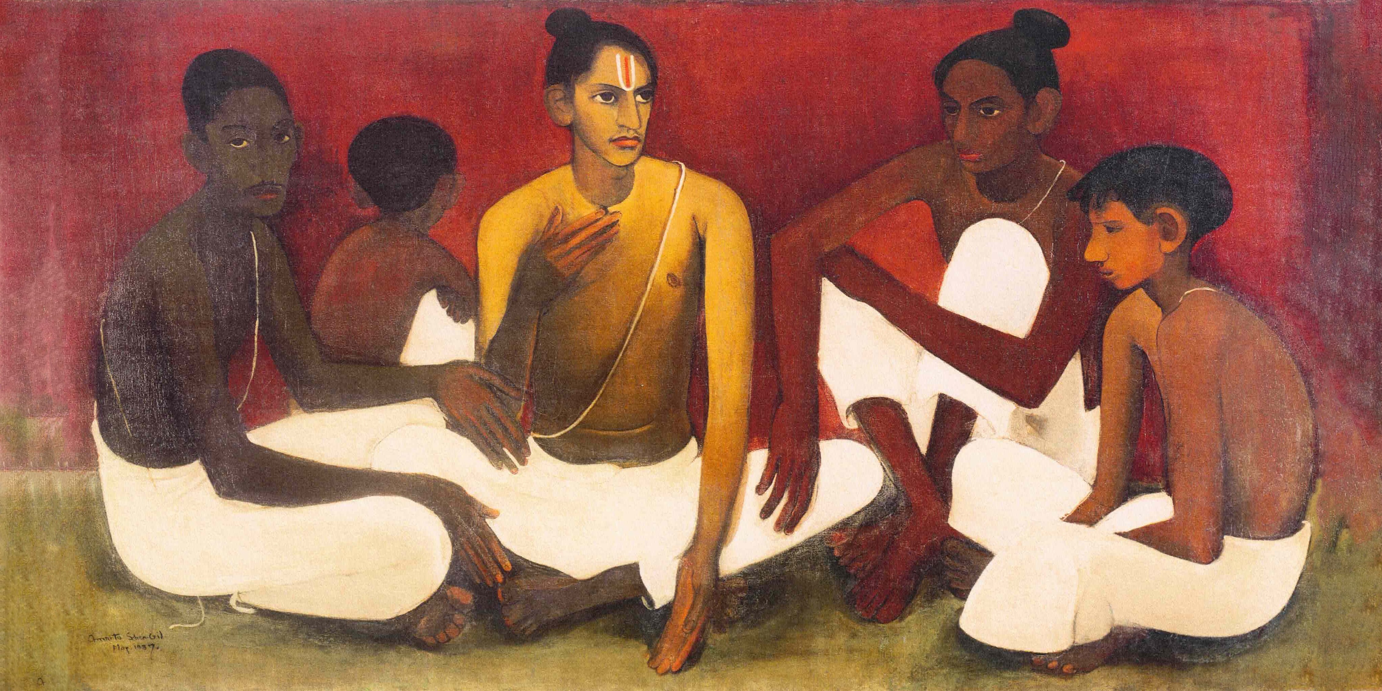 Amrita Sher-Gil — Brahmacharis | Fine Art Giclée Print