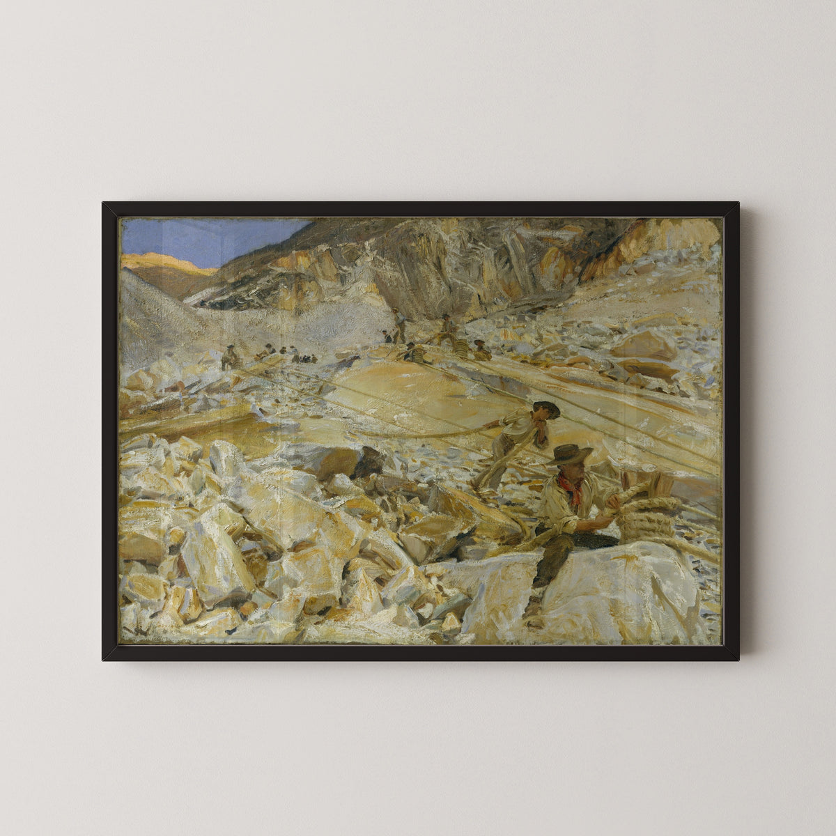 John Singer Sargent — Bringing Down Marble from the Quarries to Carrara | Fine Art Print