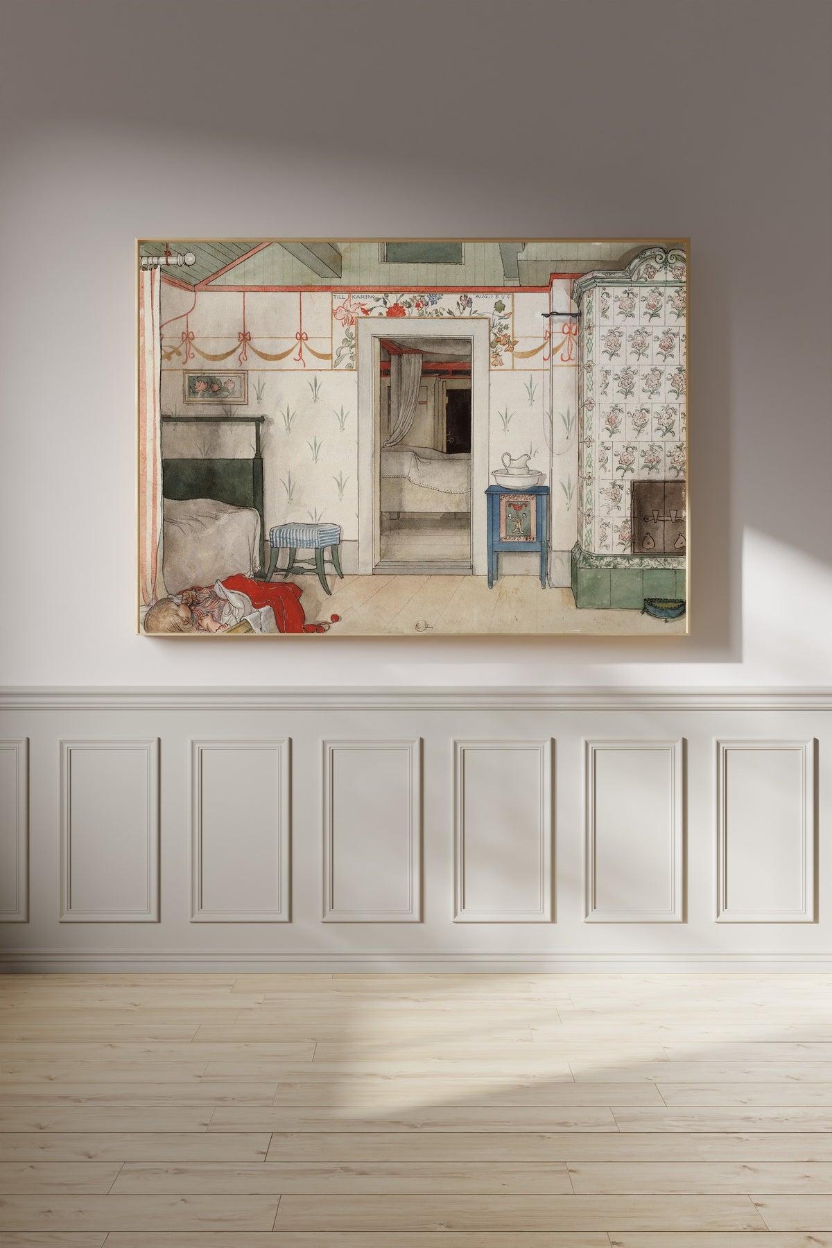 Carl Larsson — Brita's Forty Winks | Swedish Watercolour Print