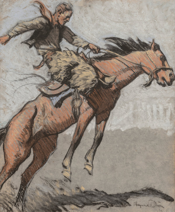 Maynard Dixon — Bronco Buster | Western Art Print