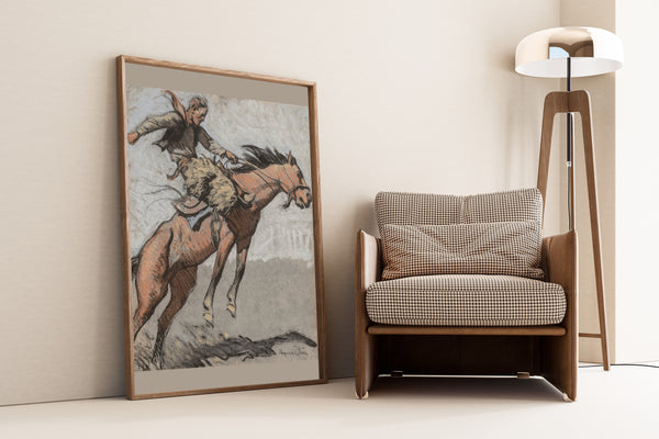 Maynard Dixon — Bronco Buster | Western Art Print