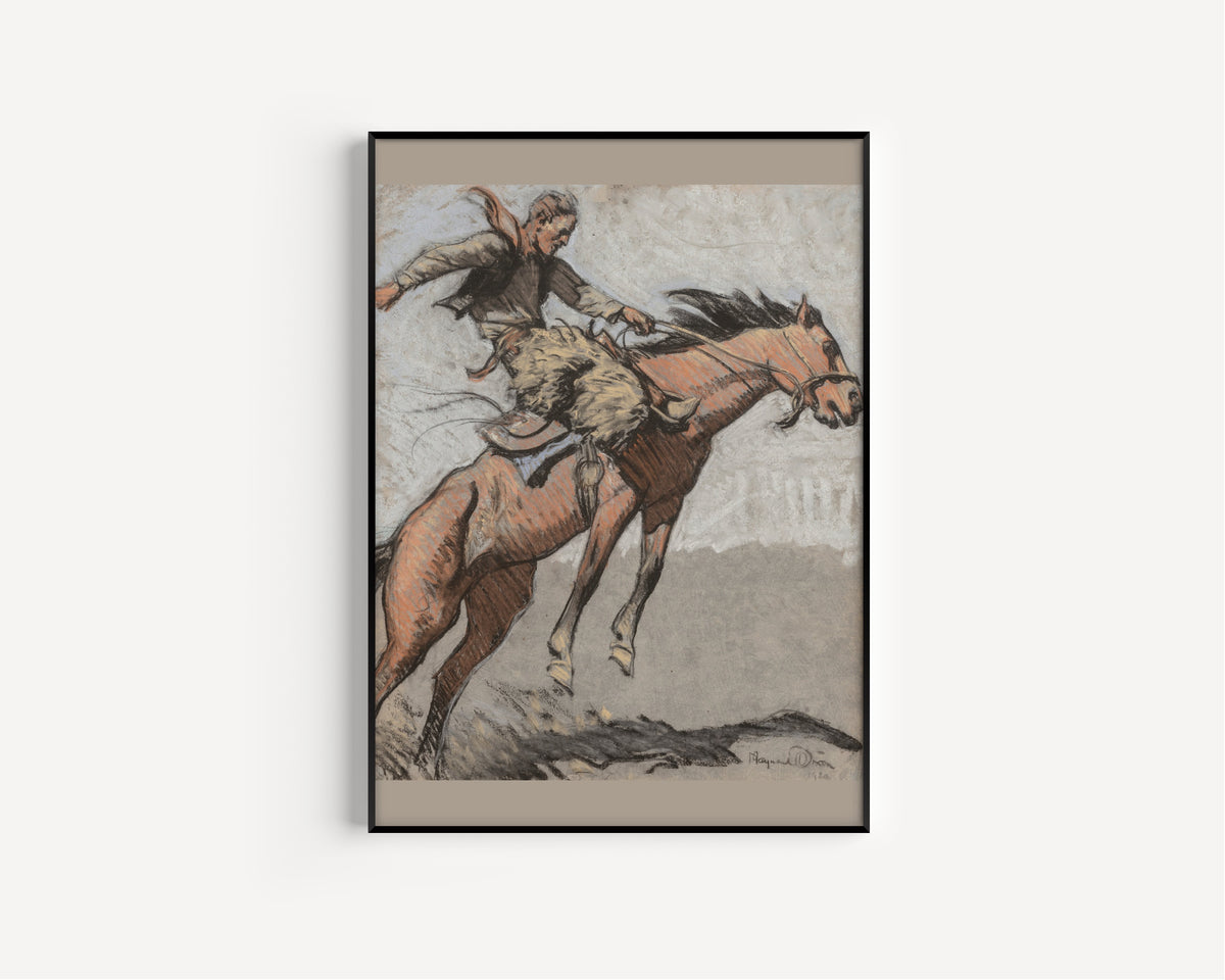 Maynard Dixon — Bronco Buster | Western Art Print