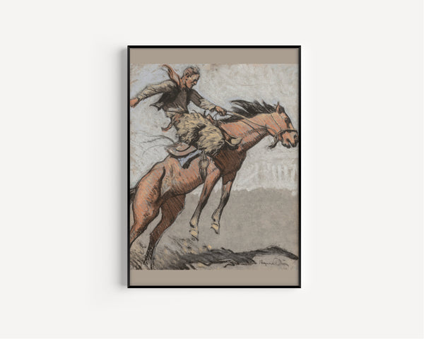 Maynard Dixon — Bronco Buster | Western Art Print