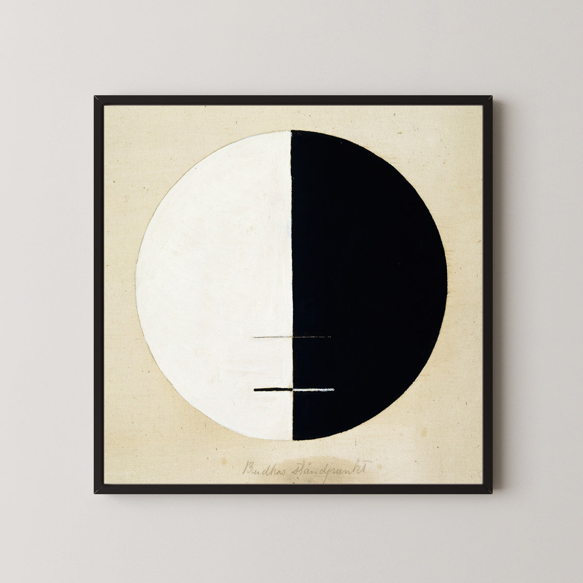 Hilma af Klint — Buddha's Standpoint (half-black circle) | Fine Art Print