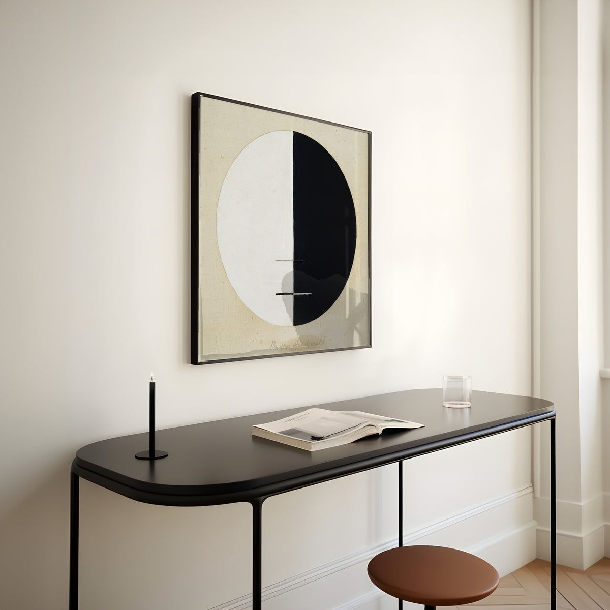 Hilma af Klint — Buddha's Standpoint (half-black circle) | Fine Art Print