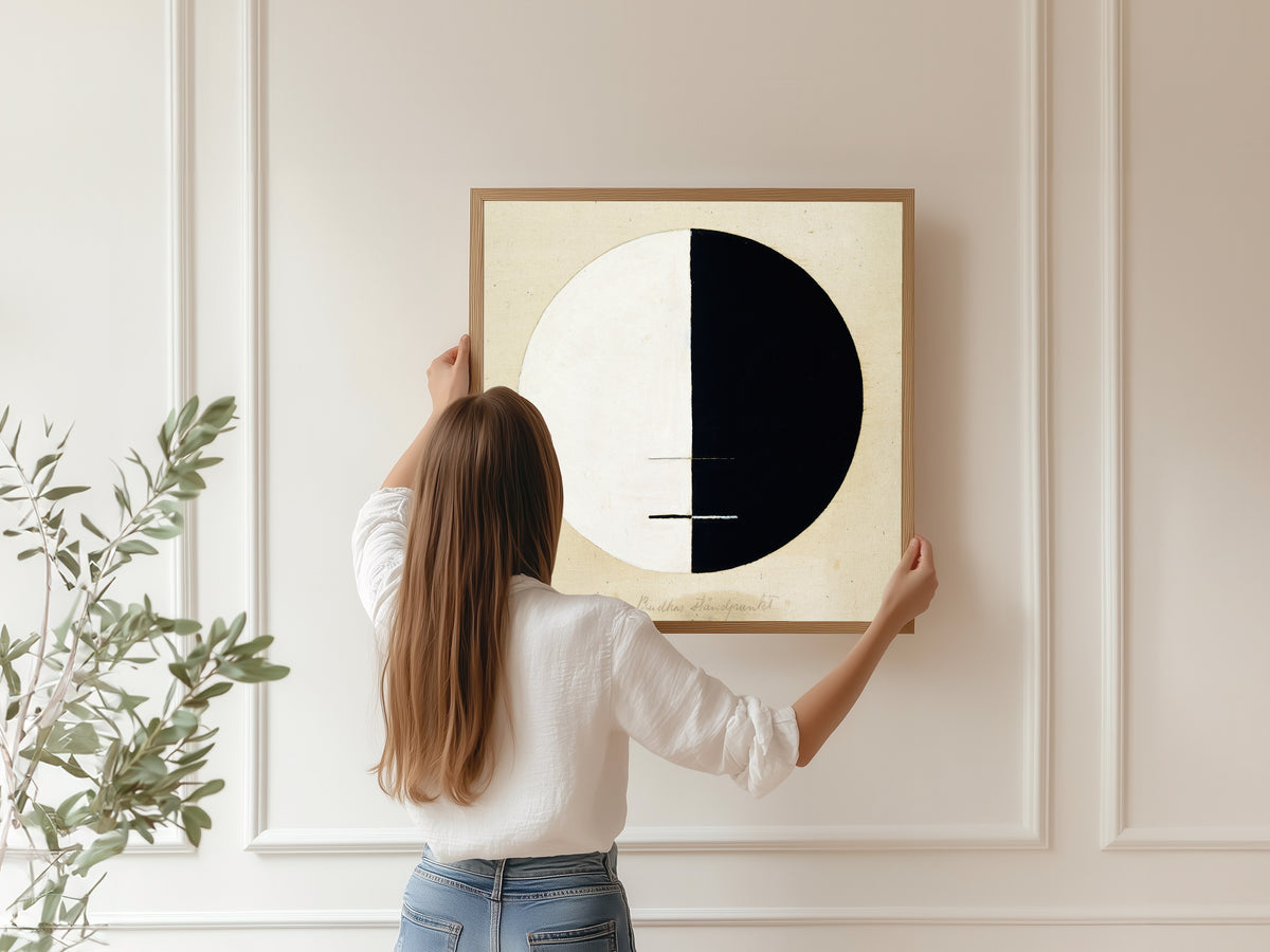 Hilma af Klint — Buddha's Standpoint (half-black circle) | Fine Art Print