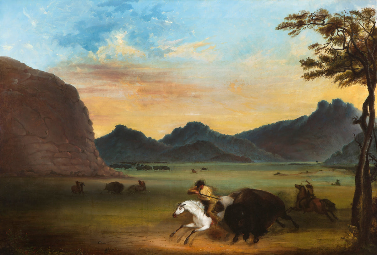Alfred Jacob Miller — Buffalo Hunt | Western Art Print