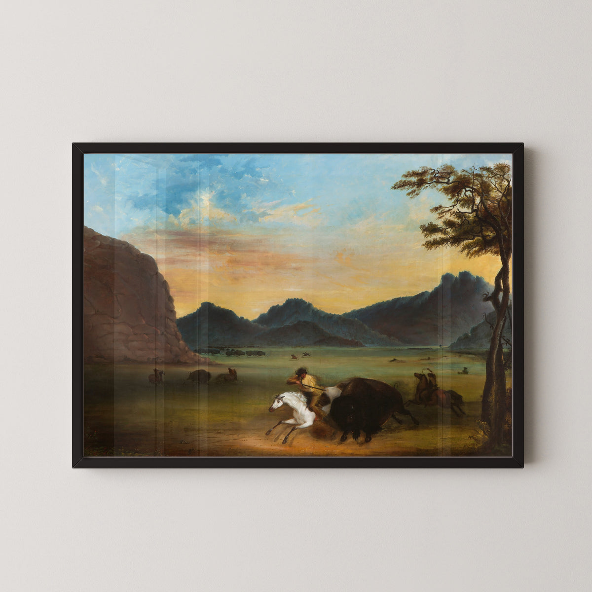 Alfred Jacob Miller — Buffalo Hunt | Western Art Print