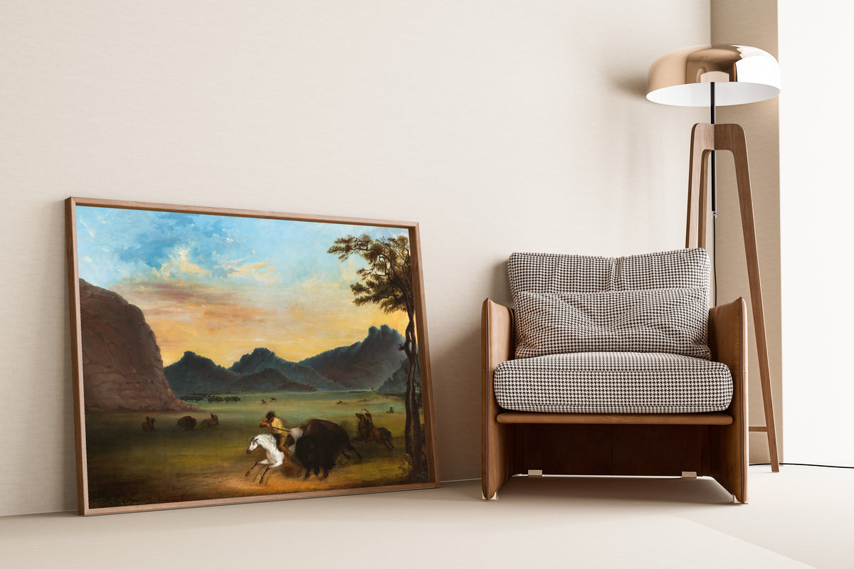 Alfred Jacob Miller — Buffalo Hunt | Western Art Print