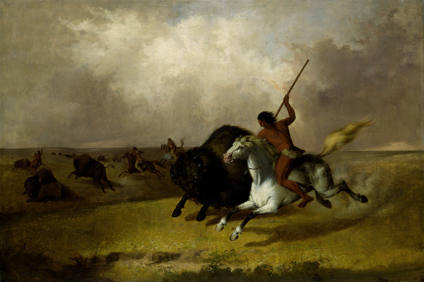 John Mix Stanley — Buffalo Hunt on the Southwestern Prairies | Western Art Print